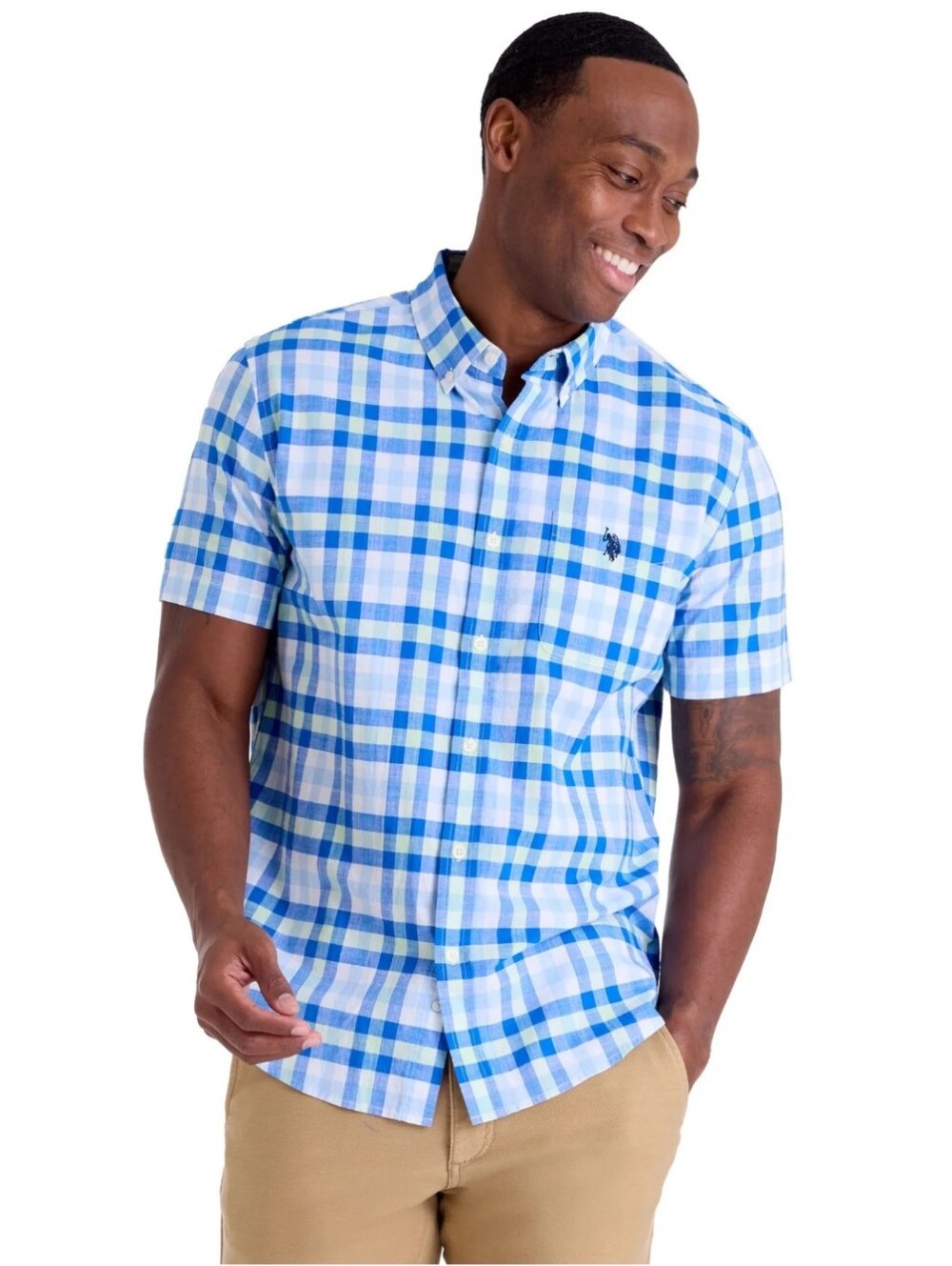 U.S. Polo Assn. Men's Short Sleeve Buttondown Shirts